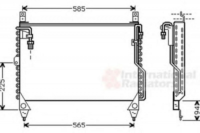 VAN WEZEL 30005242 -  Конденсатор, кондиционер